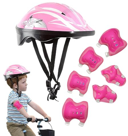 Set Di Attrezzature Di Protezione Da Skateboard - Attrezzature SProtezione Set Per Bambini, Attrezzatures Sportive Per La Proteziones Della Sicurezza | Attrezzatura Protettiva Regolabile Pers Bici