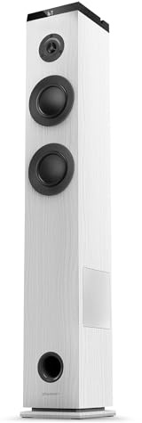Energy Sistem Tower 5 MAX Altoparlante a Torre Cassa Bluetooth Potente Grande Stereo Casa Lettore MP3 True Wireless Telecomando Equalizzatore Legno Speaker Sistema Audio 2.1 100W Ivory