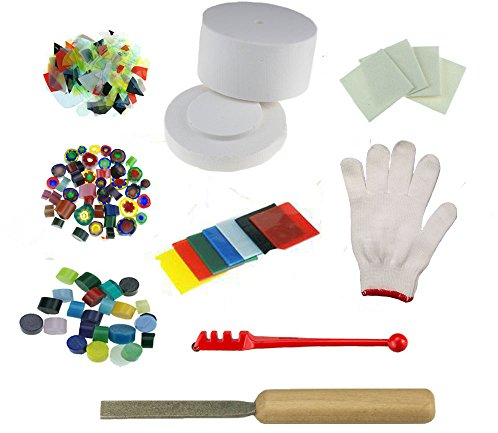 Love Charm Extra Large Microwave Kiln Kit For Fusing Glass, 9pcs Set, Glass Jewelry Making Kit with Microwave Kiln, Adult, False