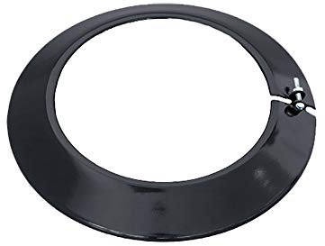 S & M 485213 enjoliveur en Couleur Noir vitrifié 900 °c-ø 150 mm-rosetón pour canalisations de poêles et cheminées
