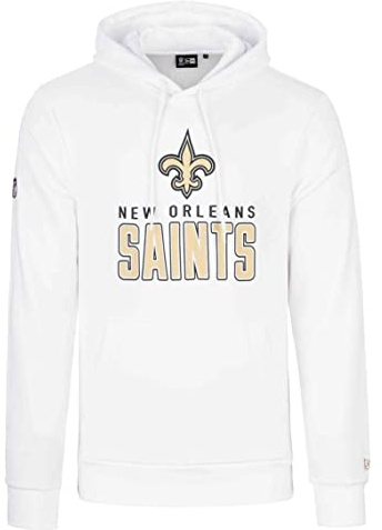 New Era - NFL New Orleans Saints Team Logo and Name Hoodie Farbe Weiß, Größe M