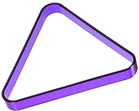 PATIKIL Pool Triangle Rack, Plastic Billiard 8-Ball Triangle Racks Pool Table Accessory for 2-1/4 Inch Pool Balls, Purple