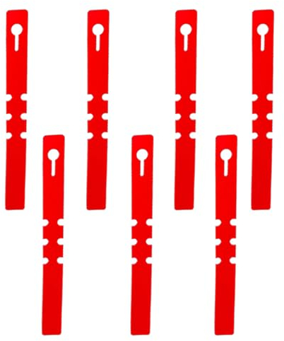 100 etiquetas de plástico para plantas, etiquetas rojas ajustables para colgar en el árbol, marcadores de plantas de jardín, etiqueta de nombre para semillas, vegetales, flores, plantas en maceta