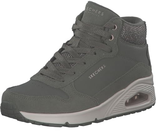 Skechers 177181 OLV Stivali stringati in pelle e sintetico da donna, colore verde, verde, 37 EU