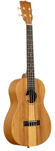 Kala Makala Indonesian Acacia Baritone Ukulele - Full Size Acoustic, Warm Tone with 4 Aquila Eco-Friendly Strings and Sapwood Detail