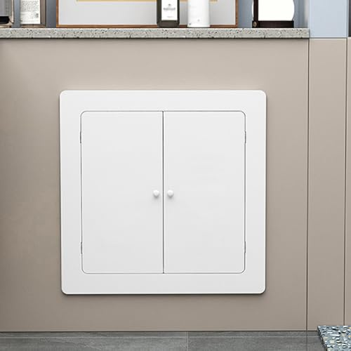 JINGJIAOPLSD Cache-radiateur Encastré avec Poignées en Céramique, Résistant à la Déformation, Cache Chauffage pour Plafond et Mur, Dimensions Personnalisables(70x90cm/27.6x35.4in)