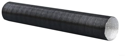 GANCEI Manguera de entrada de aire de tubo de calefacción de papel de aluminio de 50 mm, tubo de ventilación ignífugo flexible para calentador diesel (300 cm)