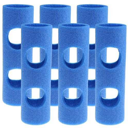 Otbushit 6Pcs Pool Noodle Connector, 2.56x11.81 Lightweight Foam Swimming Noodle Connector with 2 Holes, Practical Training Aids for Kids Adults