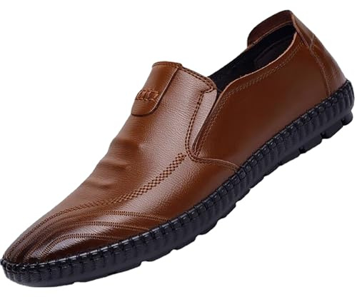 mockasinskor herr lätta, kostymskor herr svart yta halvskor läder båtskor slip-on lackskor formella bröllopsskor arbete Oxford dansskor höst sommar affärsskor