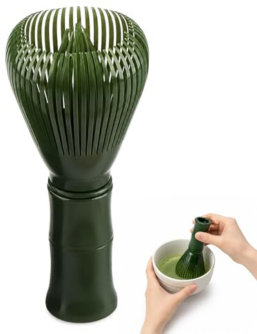 Matcha Whisks, Reusable PP Resin Matcha Whisk, Japanese Tradition Matcha Accessories, Suitable for The Tea Ceremony(Green)