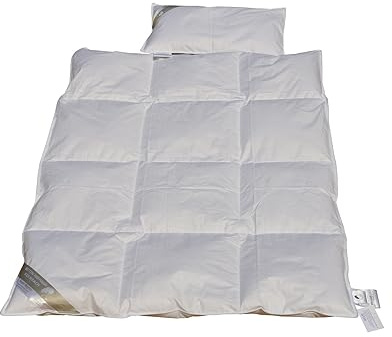 Betten Hofmann Kinder Daunenbett Bettdecke 100x135 cm Daunendecke + Kissen 100% Neue Daunen