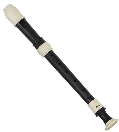 skola blockflöjt ABS Flöjt Klarinettblockflöjt Sopran Långa Flöjter Musikinstrument Nybörjarflöjt (Color : Black)