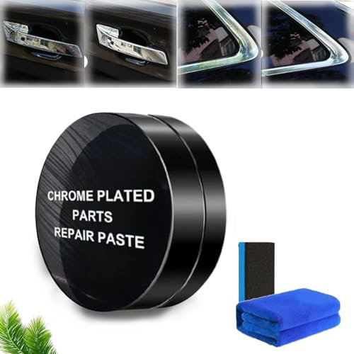 Multi-purpose Chromes Plated Parts Repair Paste for Car, Chromes Plated Parts Repair Paste, Car Repair Paste, Car Scratch Repair Paste, Car Scratch Removal Polishing Wax for Car (1pcs)