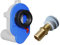 BADfabrik24 HAAS PE-Urinalabsaugesiphon OHA 6280 (DN 50, waagerecht) + Urinal-Zulauf-Garnitur (DN 15, Messing),HAAS Urinalabsaugesiphon, Urinal Siphon DN 50, HAAS OHA 6280, Urinal Ablaufgarnitur