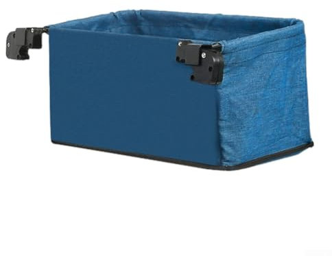 Garden Trolley Cart Tail Storage Bag Oxford Cloth Material Expand Storage Space Black Color Fits 8in Wheel