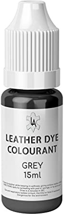 Leather Assist Car Seat & Steering Wheel Grey Leather Dye and for Other Leather Parts Repair Paint Fluid Cream (15ml)