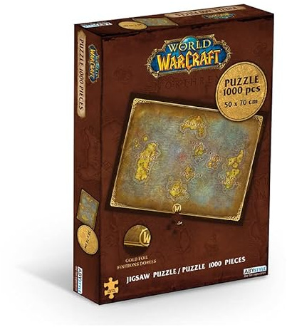 ABYstyle World of Warcraft - Puzzle 1000 pièces - Carte d'Azeroth