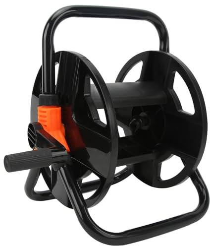 Carro de Carrete de Manguera, Carrete de Manguera, Estante de Almacenamiento de Tuberías de Agua, Herramienta de Brazo único ABS, Rodillo de Manguera para Jardín