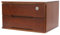 Schubladenbox Holz, 2 Ebenen Schreibtisch Organizer mit Abschließbaren Schubladen, Mini Kommode Abschließbarer Aufbewahrungsschrank, 39 * 30 * 21.5 cm, für Büros, Schlafzimmer usw (Walnuss)