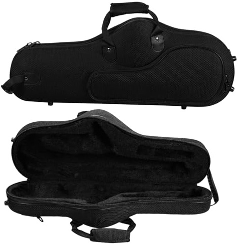 Abaodam Bag and Large Shoulder Capacity Adjustable with Straps Alto Saxophone Storage Lightweight Oxford Cloth Case Backpack for Instrument Suitable for Music Studios and Schools