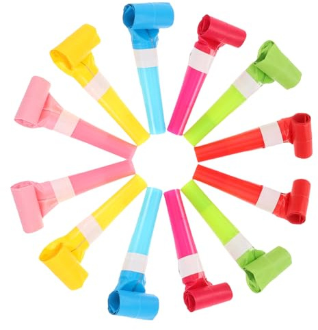 OFFSCH 60piezas Juguete De Silbato De Dragón De Silbatos De Fiesta De Colores Sólidos Accesorios De Fiesta Para Hacer Ruido Juguetes De