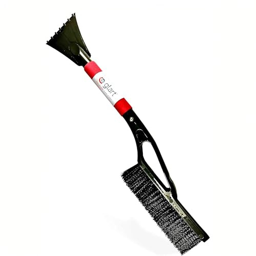 Glart - Professioneller Auto Eiskratzer mit Schneebesen, Schneekratzer stabil & langlebig