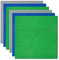 Lekebaby 6 Pack Classic Baseplates, 10x10 Large Building Board Base Plates 100% Compatible with All Major Brands, For Kids Over Three Years Old,Green/Blue/Grey