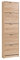 Homestyle4u 2169, Schuhschrank Schmal Braun Schuhregal hoch Schuhkipper Holz Schuhkommode Flur 5 Fächer 58 cm breit