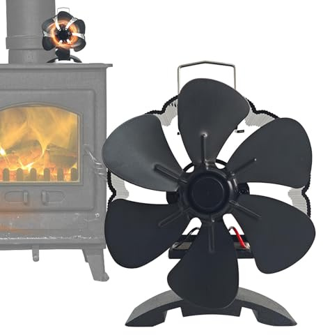 Ventilatore per a legna, Ventilatore per stufa a legna alimentato a calore - Ventola alimentata dal calore - Ventilatori per camini silenziosi non elettrici, per stufe a legna