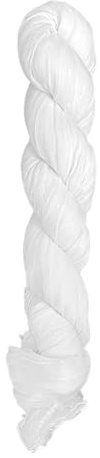 TOUTACOO, Foulard, Chèche, Echarpe, Tressé, 100% coton, Unisex - Couleur Blanc Pur