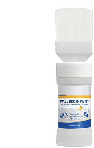 White Touchup Paint, 180g Wall Repair White Paint - Wall Painting Kit, Ceiling Paint, Touchup Paint with Brush for Walls to Remove Stain