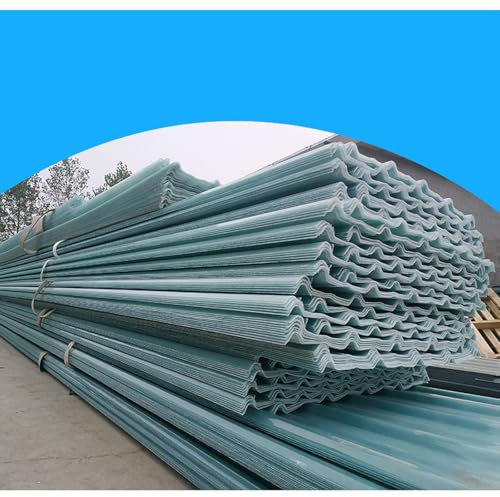 Hojas De Techo Corrugado,2 Mm Placa Ondulada FRP Para Exteriores,2-3-4-6-8-10pcs Paneles Para Tejado Resistentes Al Impacto,FRP Con Resistencia A Los Rayos UV (0.9×0.8m/35×31in,3pcs)