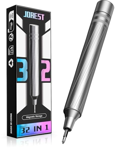 JOREST 32 en 1 Mini Set de Destornilladores Precision Magnéticos, Kit de Reparación Portátil con Torx T3 T4 T5 T6 T7 T8 T9 T10, para Macbook, PC,Switch, PS5, Gafas, Relojes, Laptop, Xbox