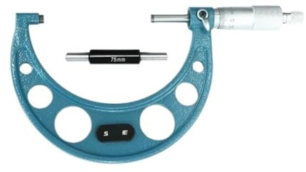 Micrómetro exterior de carburo con trinquete estándar, herramienta de maquinista, 0-4, 0-100 mm, precisión de 0,01 mm.