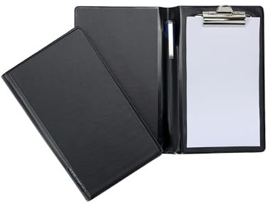 Grafoplás Kellnerblock 100 x 175 mit einer Klemme, Schwarz