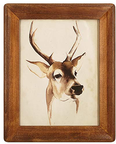icheesday 8x10 Picture Frames,Brown Rustic Wood Frame with Glass Front, Display 10x8 inch Photos for Table Top Display and Wall Mounting