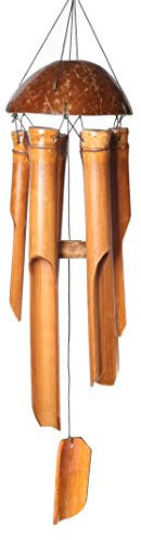 Ethical Fair Trade Bamboo Wind Chimes Large for Outdoor Garden