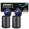 ASHBOX Auto LED Aschenbecher mit Deckel LED-Licht für Getränkehalter, Universal Selbstlöschend Sturmaschenbecher Windaschenbecher [2er Set]