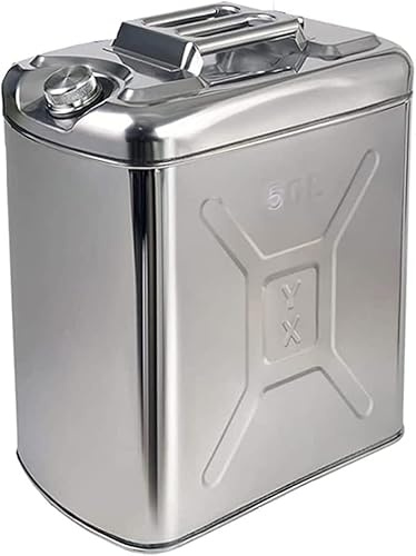 CHUNTIANMEI Jerrican en Métal 10L/20L/30L/40L/50L/60L Carburant Métal Canister Bidon Métal，Jerrican en Métal Jerrican Essence pour Carburant,pour Essence Et Diesel,50L