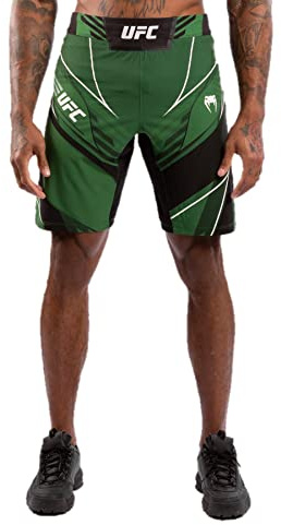 Venum Pantaloncini da Uomo UFC Authentic Fight Night Long Fit, Verde, XL