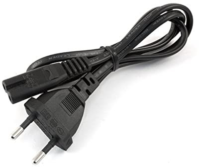 Cargador ESP Cable de Alimentacion CA de 2 Pines C7 Tipo 8 Doble - Luz Corriente Red Enchufe Clavija Conexion Radio CD Videos 220V Power Cord