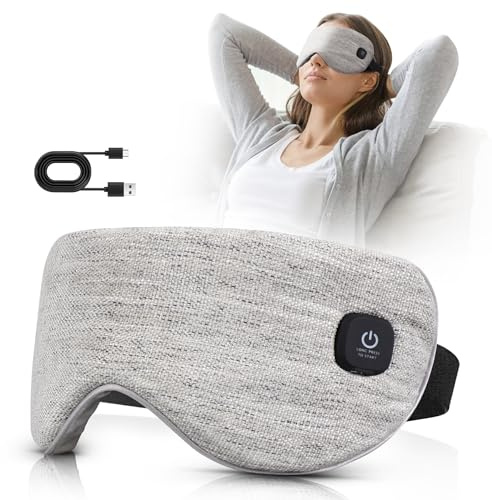 Máscara térmica para ojos sin cable, compresa cálida para ojos secos, orzuelo, blefaritis, chalazión, tratamiento de ojos MGD, terapia de calor para desatascar la glándula, calmar los ojos cansados y