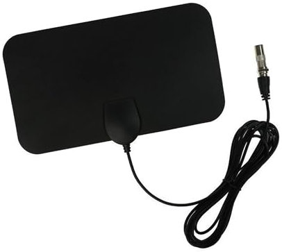 Antenna TV, antenna TV da interni con segnale forte UK, antenna TV HD ultra sottile da 0,8 mm per interni, ricezione a lunga distanza di 50 miglia per canali locali e altri canali di risoluzione