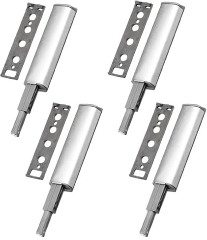 JchEnye Ouvrez et fermez Les Portes d'une Simple Pression sur Un Bouton avec Les Fermetures magnétiques à Bouton Poussoir (4 pièces)