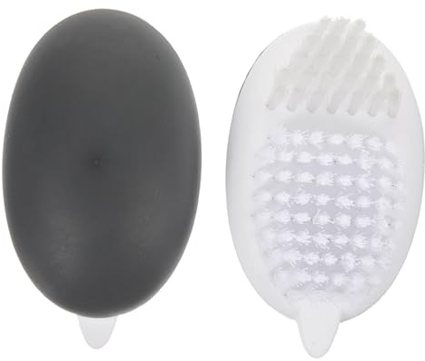 Hemobllo Cepillo para Verduras Ergonómico 2 Piezas Plástico Gris Herramienta De Limpieza De Frutas y Vegetales para Uso Doméstico y Cocina