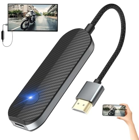 Adaptateur Sans Fil Streaming TV | 1080P Haute Définition Compact - Adaptateur WiFi Pour Streaming De Films | Pour TV, Téléphone, Tablet, PC Portable, Moniteur - Maison, Dortoir, Appartement, Femmes,