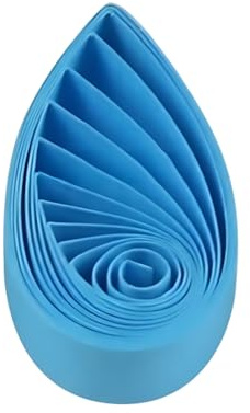 ODETOJOY papel de quilling de 5 mm azul, Quilling Papel 5mm un solo color para manualidades quilling papel de filigranas tiras de papel de 120 gramos y 52 cm, 240 unids
