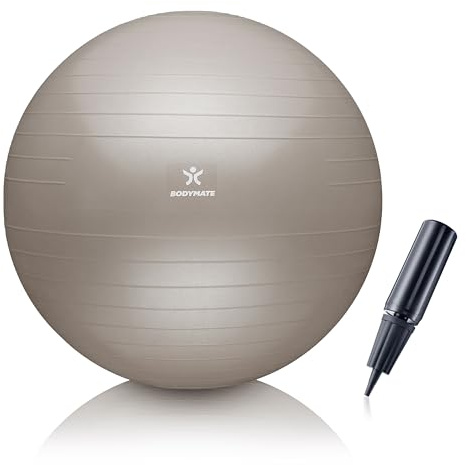 BODYMATE Ballon Fitness + Pompe Incluse + E-Book Gratuit Cotton Bloom 65cm