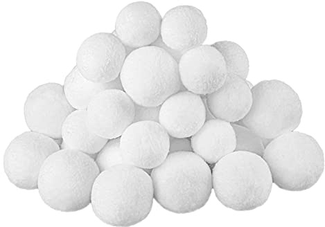 25pcs Fake Snowballs Plush Realistic Artificial Snowballs,5cm Xmax Tree Decorations Fake Snow Balls for Kids Indoor Snowballs Fight Game,Soft Plush Snowballs for Children Adult Snowball Throw Games