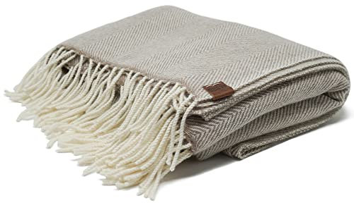 Borges & Scott 30% Cashmere 70% Merino - Blanket Throw - Cinnamon HB